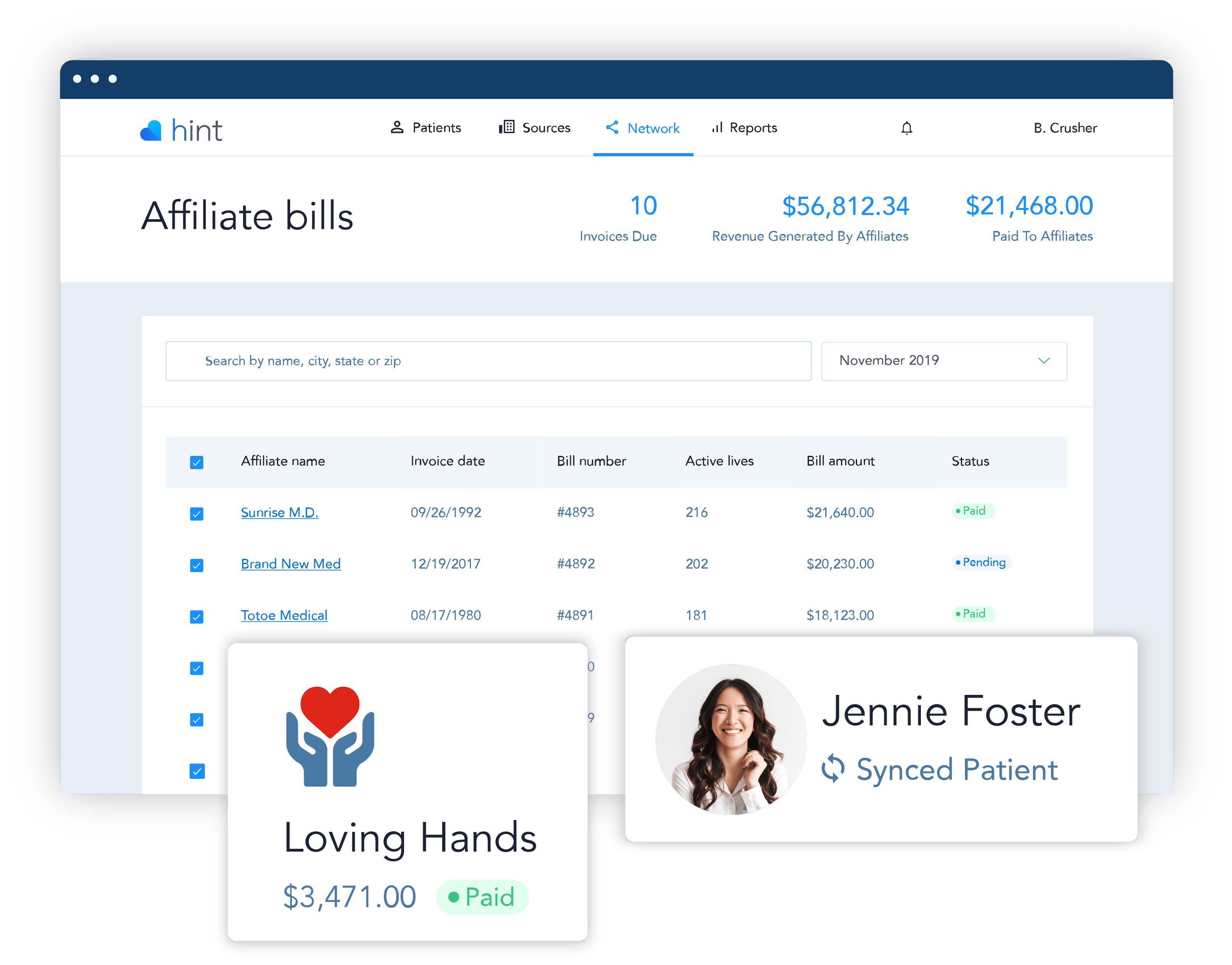 Affiliate Network Infrastructure