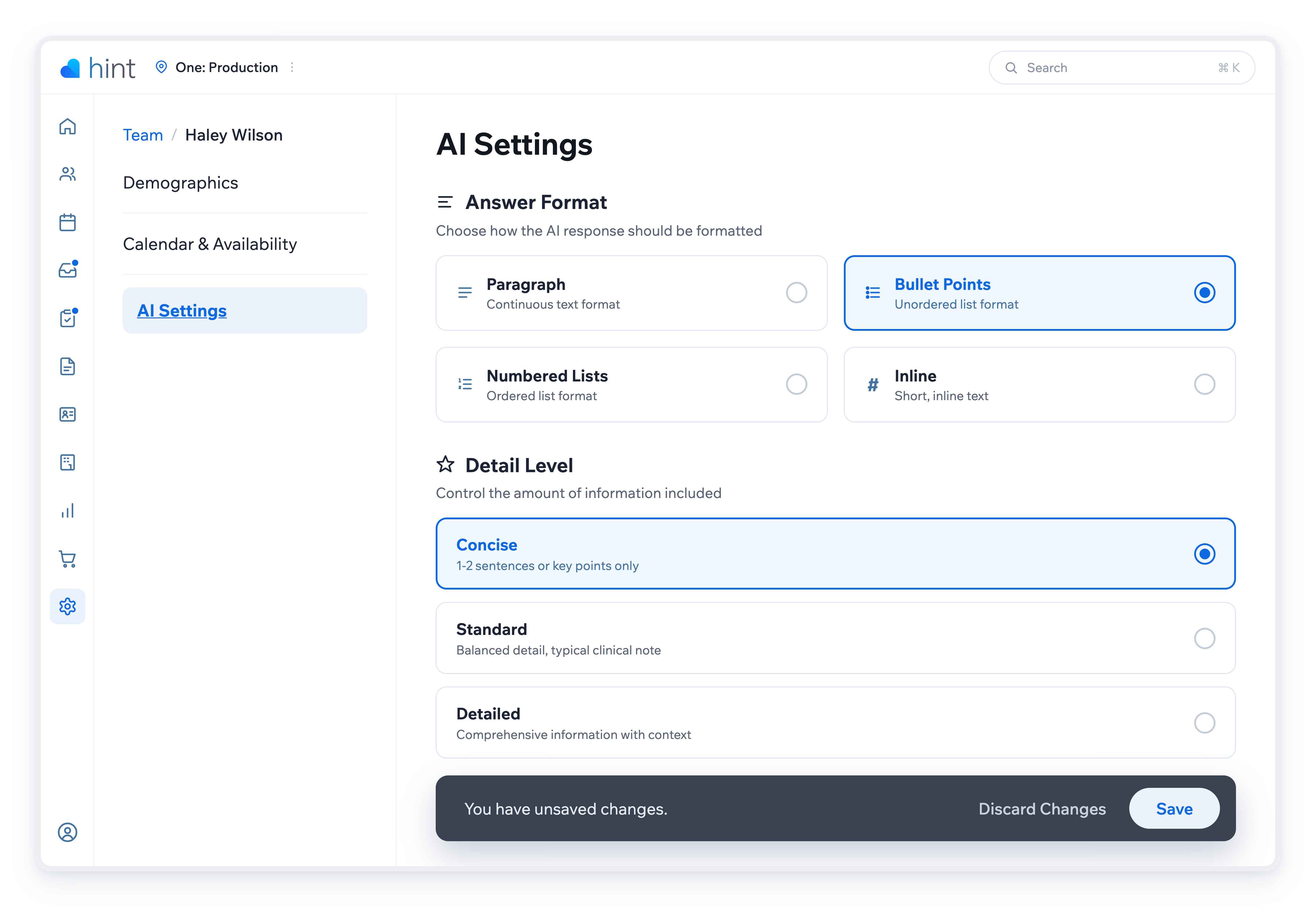 AI-Settings