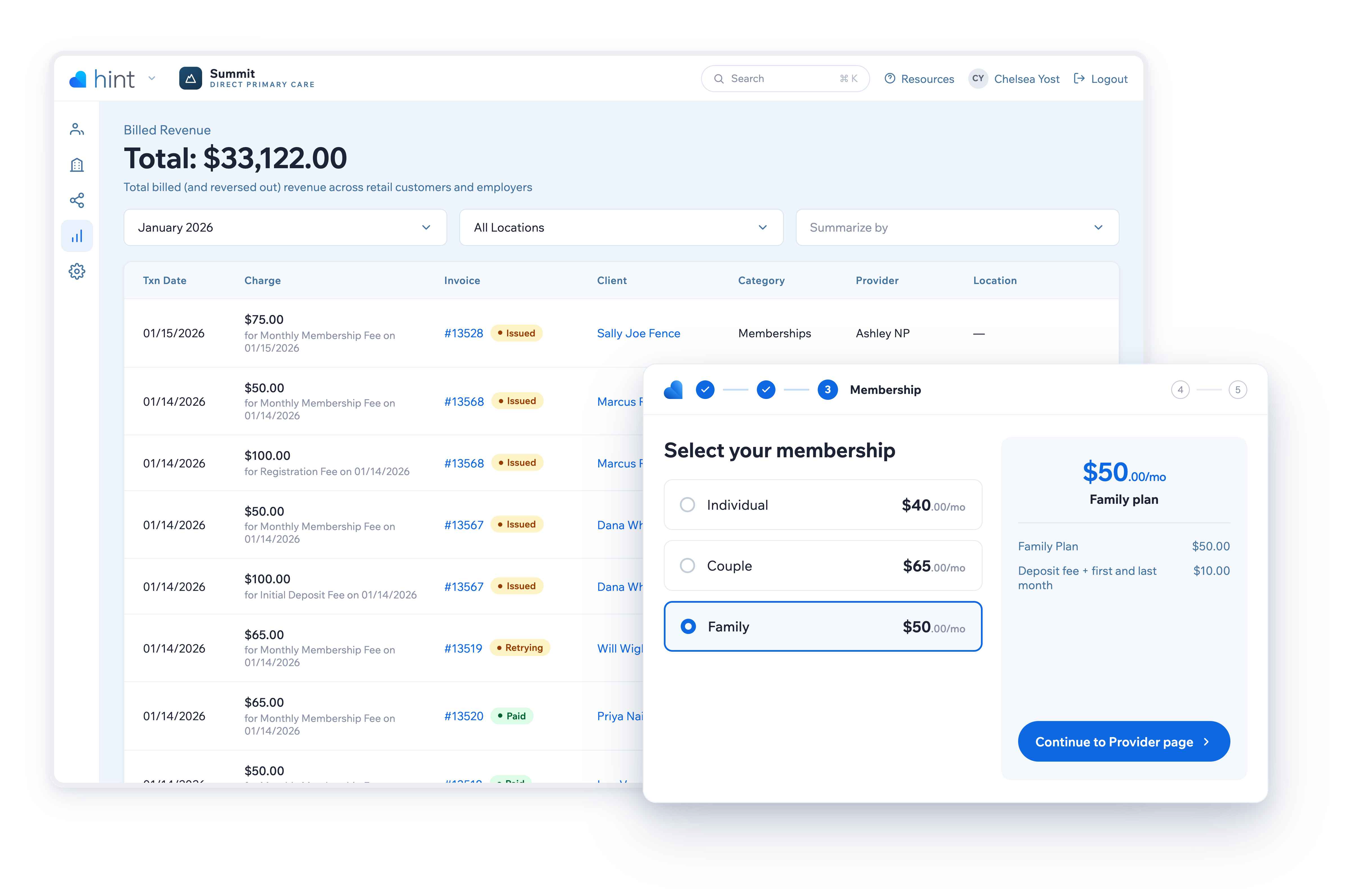 Billing-Membership